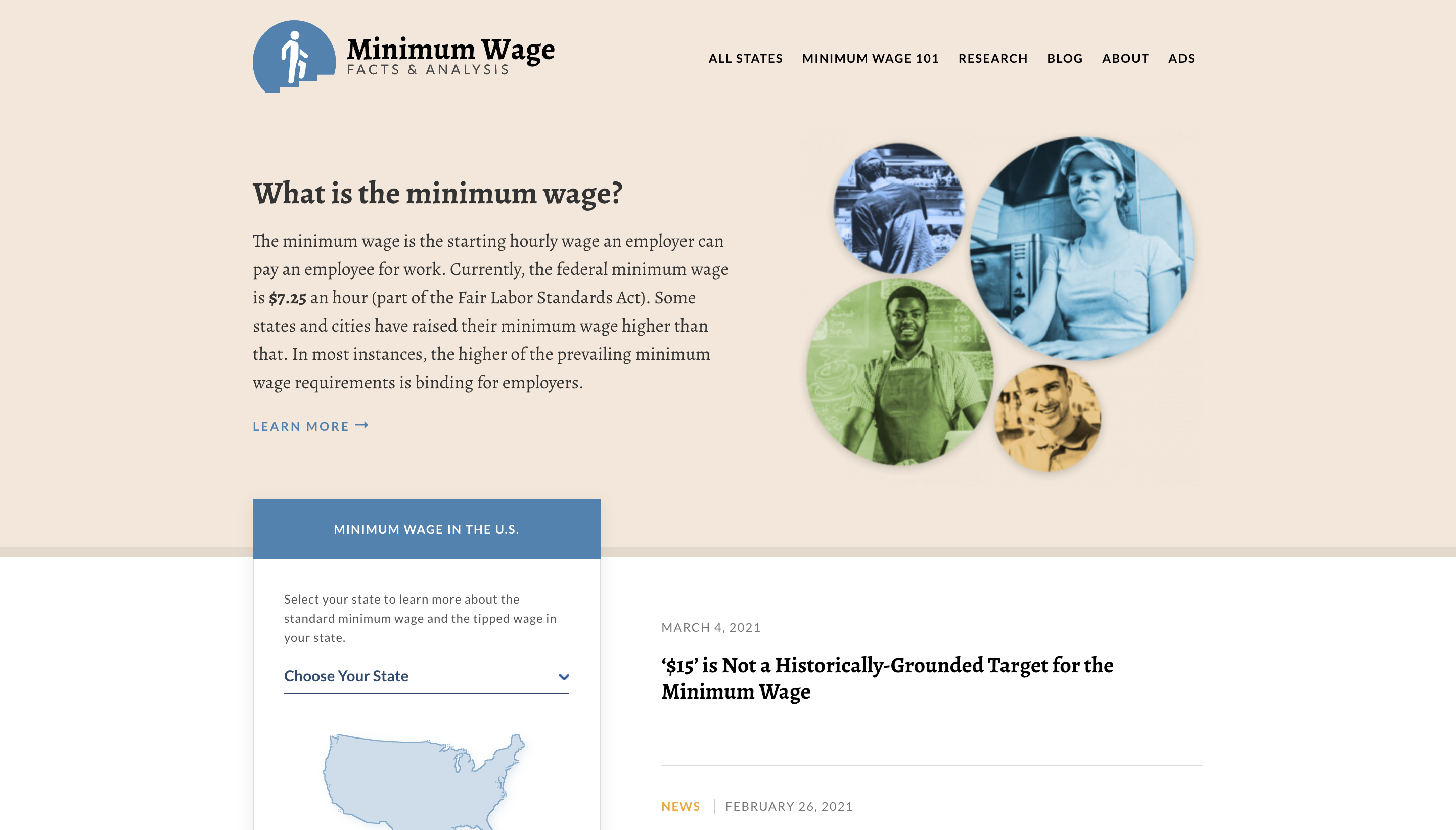 MinimumWage.com Screenshot